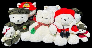 lot 192 image: Vintage Collectable Santa Bears
