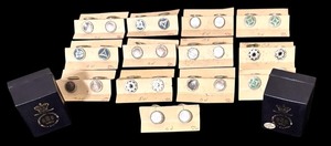 lot 172 image: Lot of New Cufflinks in Multiple Styles and Vintage Porcelain Thimbles from BBG Bing & Grondahl Copenhagen (Necklace)