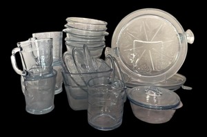 lot 97 image: Vintage Glassware including Candy Dish, Mugs, Glasses and More