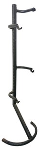 lot 207 image: Tall Metal Garage Bike Stand  Ability to Hold Two Bikes (Bikes not Included)