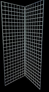 lot 210 image: White Metal Trellis for Flowers, Vegetables and More