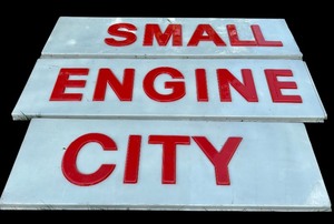 lot 38A image: Huge Three Storefront Signs  Small, Engine and City
