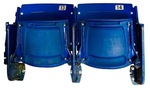 lot 26A image: Hubert H. Humphrey Metrodome Authentic #13 and #14 Stadium Seats