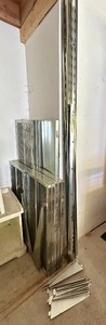 lot 241 image: IKEA Broder Metal Shelving Set  System