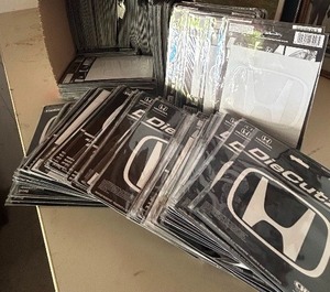 lot 242 image: Large Lot of Honda Die Cutz Decals