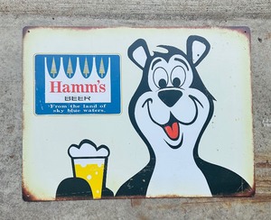 lot 125A image: Vintage Hamms Brewing Company Aluminum Sign
