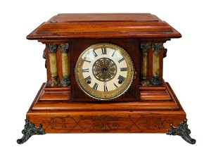 lot 11 image: Vintage Seth Thomas Adamantine Mantle Clock