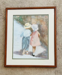 lot 34 image: Vintage Ivan Anderson Wood Framed Print Secrets