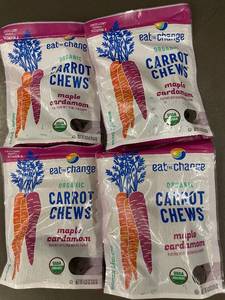 lot 5 image: CO 3 - Set of 4 Organic Carrot Chews - Maple Cardamom Flavor