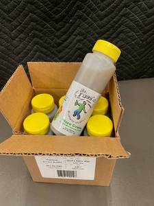 lot 6 image: SC 2 - Set of 6 Mr. Fuzzs Nuclear Nectar Nero Green Hot Sauce Bottles