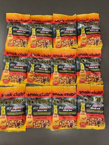 lot 11 image: NM 5 - 12 Bags of Snak Club Hot Ones Hot Habanero Snack Mix 2oz
