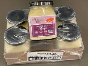 lot 19 image: AZ 2 - The Foraging Fox Smoked Garlic Mayo - 6 Pack of 9.2 fl oz Jars