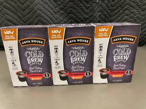 lot 31 image: KS 1 - Java House Cold Brew Liquid Pods Ethiopian Light Roast - 3 Packs (Total 18 Pods)
