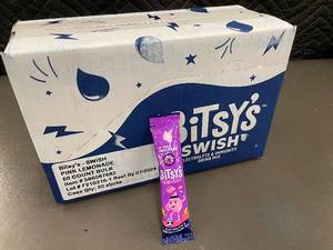 lot 113 image: ME 3 - Bitsys Swish Pink Lemonade Drink Mix - 50 Stick Pack