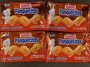 lot 150 image: TN 1 - Bimbo Panquecitos Mini Pound Cakes 4 packages