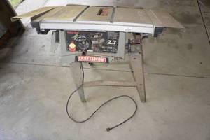 lot 130 image: Craftsman Adjustable Table Saw with Stand