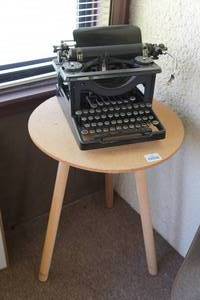 lot 140 image: Antique Typewriter with Table