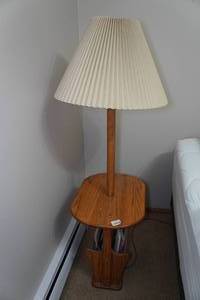lot 178 image: Side Table with Lamp and Puzzles