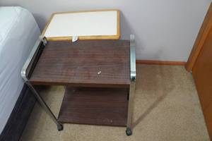 lot 179 image: Rolling Cart with TV Tray Stand