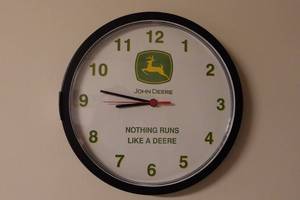 lot 260 image: John Deere Wall Clock
