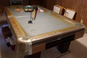 Brunswick 8' Pool Table with Accessories