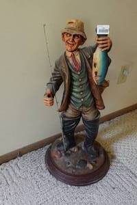 lot 201 image: Fisherman Statue