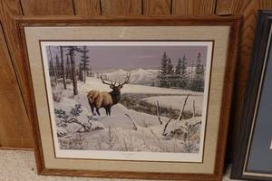 lot 220 image: Harlan Zieska Framed Print Summit Solitude