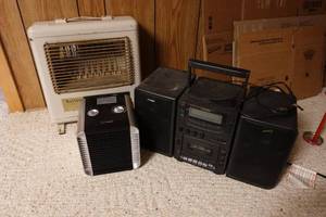 lot 225 image: 2 Portable Heaters with CDRadio