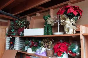 lot 267 image: Assorted Holiday Dcor - Lights, Greenery