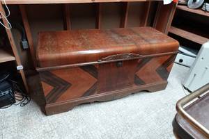 lot 270 image: Antique Cedar Chest with Combination Lock