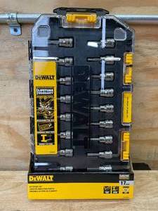 lot 75 image: 17-Piece Bit Socket Set 38 Dr. DeWalt Model # DWMT73806CL - 0502257.50