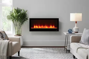Home Decorators Collection 42 in. Wall Mount Electric Fireplace (Retails for $199)