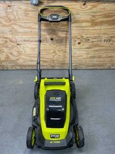 lot 2 image: RYOBI 40V HP Brushless 20 in. Cordless Battery Walk Behind Push Lawn Mower Model # RY401017VNM - Tool Only
