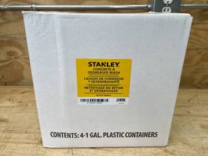 lot 63 image: Case of Stanley Concrete and Degreaser Wash Professional Grade Pressure Washer Detergent