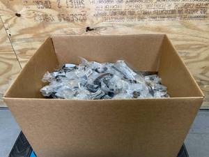 lot 56 image: Box Full of Assorted Cabinet Handles