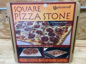 lot 92 image: Pizzacraft Square Pizza Stone For Bread Pizza and More