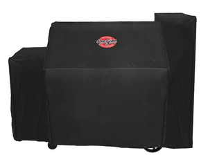 lot 86 image: Char-Griller Gravity Fed Cover 64-in W x 62-in H Black Charcoal grill Cover Model # 9875