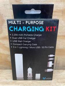 lot 111 image: Multi-Purpose Charging Kit Woo Model # WC-2516-WHITE