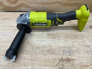 lot 36 image: RYOBI ONE 18V Cordless 4-12 in. Angle Grinder Model # PCL445 (Tool Only)