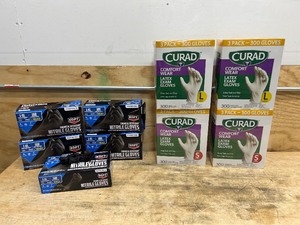 lot 104 image: Lot of Latex Gloves- Sizes S, L and LXL