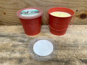 lot 127 image: PATIO ESSENTIALS Lot of 2- Citronella Candles