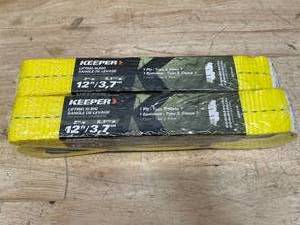 lot 149 image: Lot of 2 - Keeper Lifting Slings 2x12