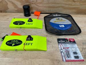 lot 174 image: Lot of Fishing Items, Mini Lantern and Arrow Nocks
