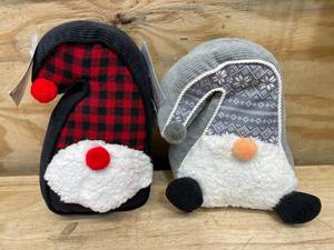 lot 188 image: Lot of 2 - Decorative Stuffed Gnomes