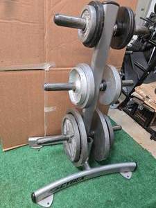 lot 7 image: Cybex Storage Rack ( Like New).Weight Plates not included
