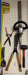 lot 39 image: Collection of Hand and Power Tools with Hedge Trimmer and Shears