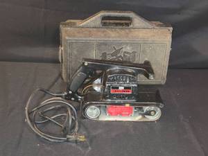 lot 43 image: Craftsman 3 Inch Belt Sander with Carrying Case
