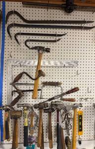 lot 58 image: Collection of Vintage and Modern Hand Tools with Hammers and Saw