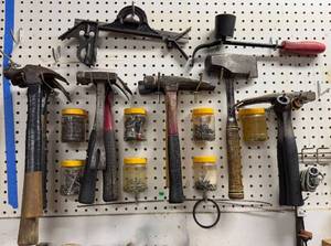 lot 59 image: Set of Hammers and Miscellaneous Fasteners