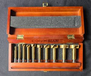 lot 74 image: Columbian Forstner Drill Bit Set in Wooden Case